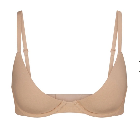 SKIMS NWT Fits Everybody Scoop Plunge Bra, Color: Clay, Size: 32B - Picture 2 of 6